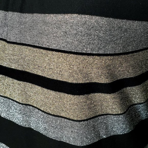 Three Dots Metallic Dress NWOT - Picture 8 of 9